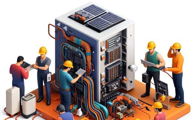 Networking solutions — team managing server and network infrastructure